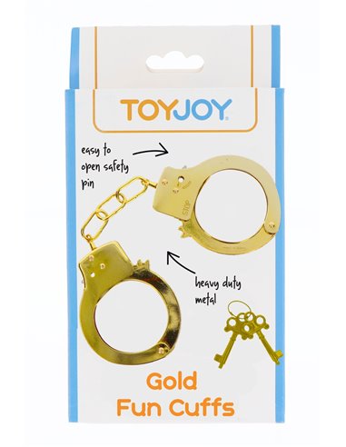Menottes métal dorées - Toy Joy