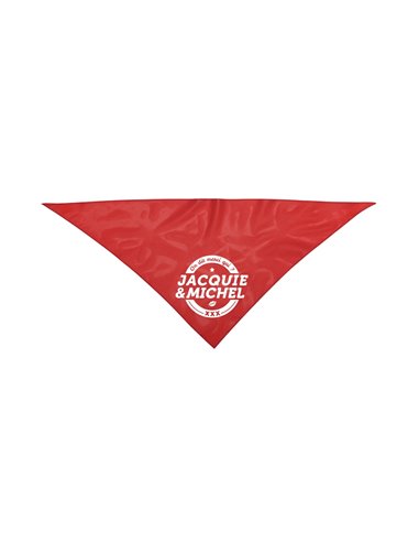 Bandana rouge Jacquie & Michel