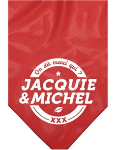 Bandana rouge Jacquie & Michel 2