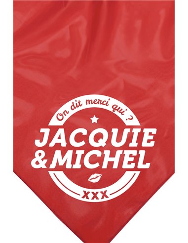 Bandana rouge Jacquie & Michel