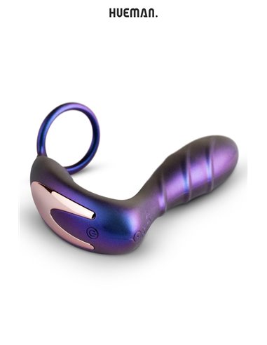 Plug vibrant et cockring Black Hole - Hueman