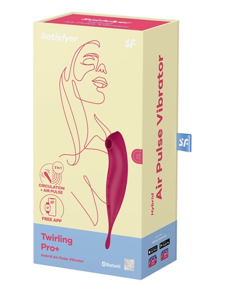 Stimulateur Satisfyer Twirling Pro Connecté rouge