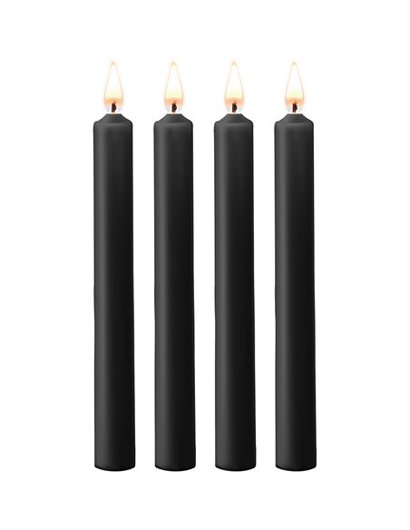 4 bougies SM noires Large - Ouch!