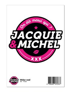 Grand sticker J&M rond noir