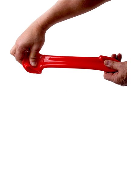 Gaine de pénis semi-réaliste rouge 19x4
