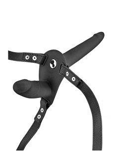 Double gode ceinture noir vibrant - Fetish Tentation 2