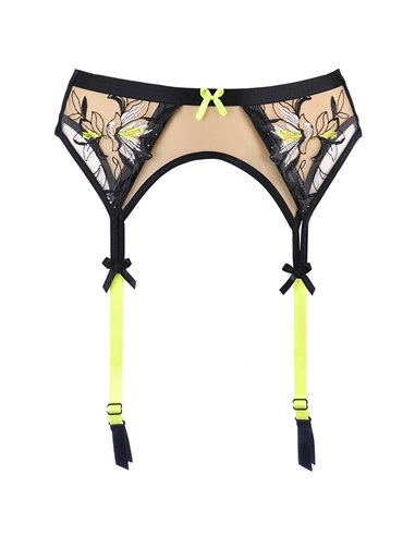 Porte-jarretelles chair et fluo V-10142 - Axami