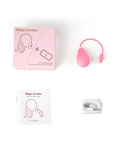 Oeuf vibrant connecté Magic Sundae rose - Magic Motion