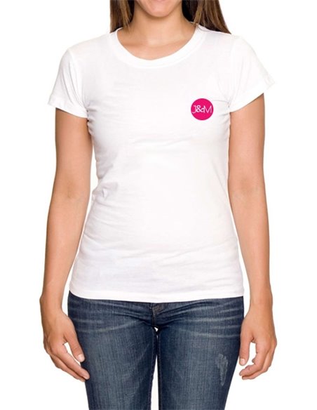 Tee-shirt  J&M blanc - spécial  femme