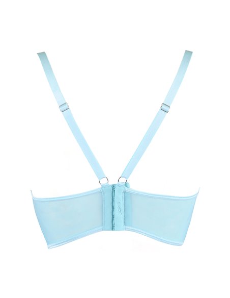 Soutien-gorge dentelle bleu V-10121 - Axami
