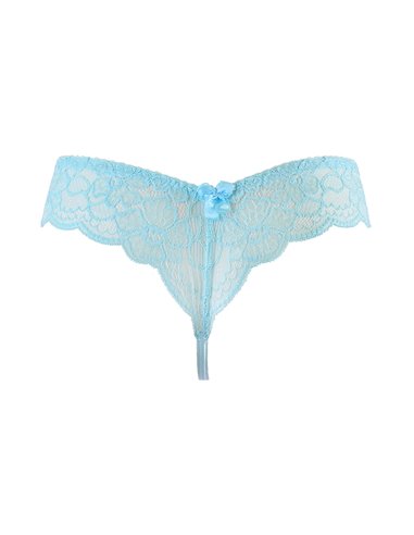 String tanga bleu V-10128 - Axami