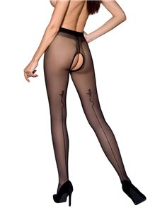 Collants ouverts TI010 20 deniers - noir 2