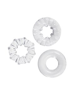 3 cockrings transparents - Litolu