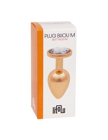 Plug bijou rose gold M - Litolu
