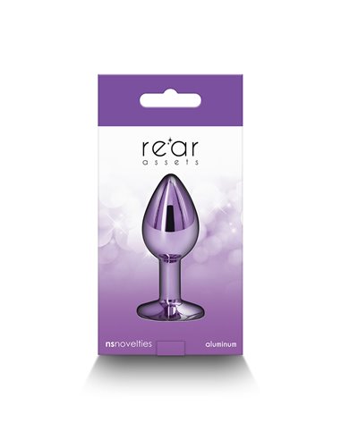 Plug bijou aluminium chromé violet S