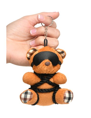 Porte-clés Teddy Bear en tenue Bondage