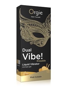 Gel d'excitation Dual Vibe Pina Colada Liquid Vibrator 2