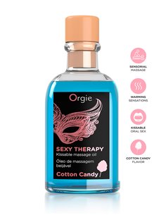 Huile de massage embrassable Sexy Therapy barbe à papa