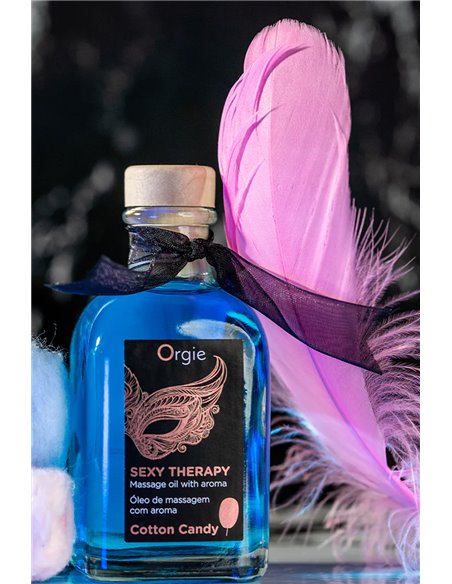 Huile de massage embrassable Sexy Therapy barbe à papa