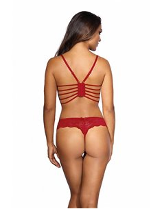 Soutien-gorge dentelle rouge V-9691 - Axami 2