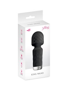 Mini vibromasseur King Wand noir 2