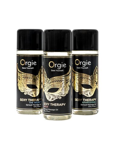 Coffret 3 huiles de massage sensuel Sexy Therapy Collection