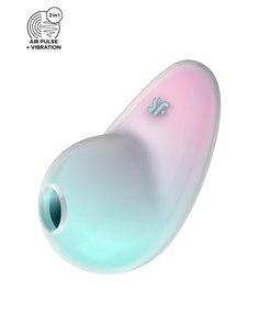 Stimulateur Pixie Dust air pulsé et vibrations - rose et menthe