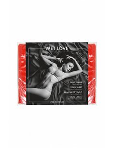 Drap Vinyle rouge 220 x 200 cm - Fetish Tentation 2