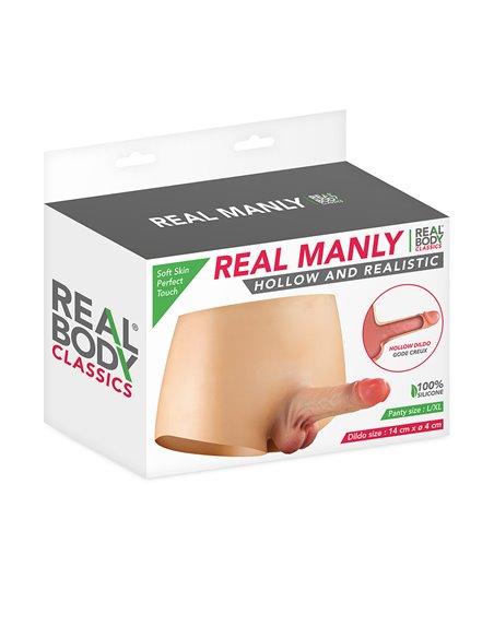 Culotte avec gode réaliste creux