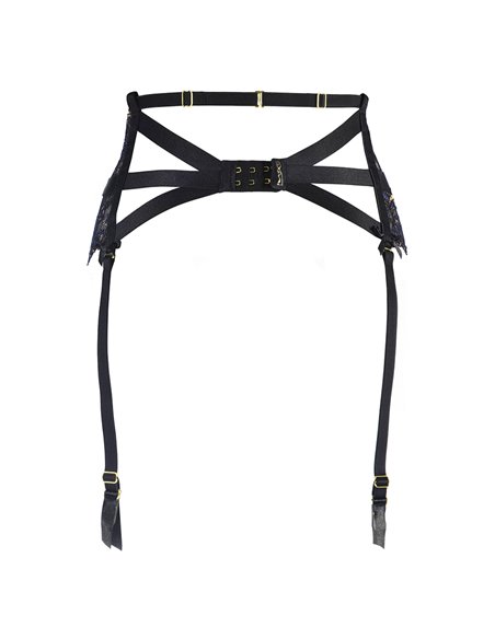 Porte-jarretelles dentelle Noir V-10362 - Axami