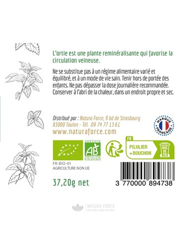 Ortie Bio - gélules - Natura Force