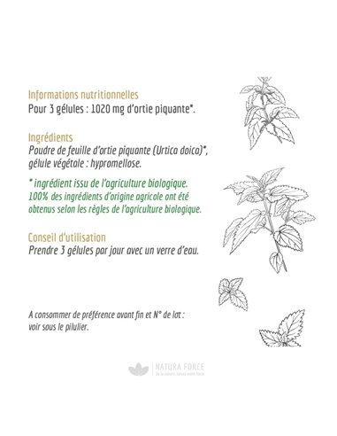 Ortie Bio - gélules - Natura Force