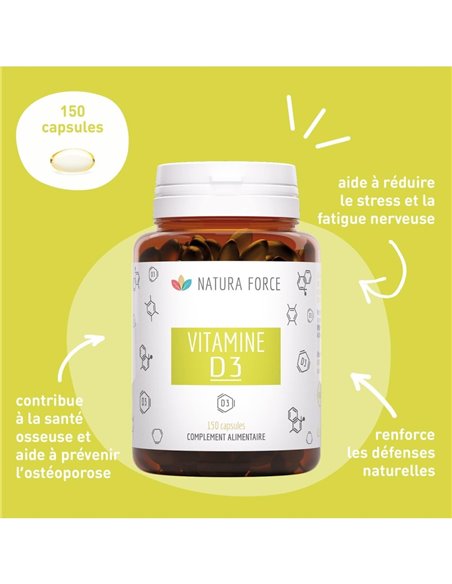 Vitamine D3 - capsules - Natura Force