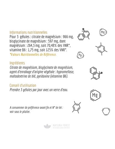 Magnésium - gélules - Natura Force
