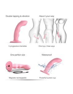 Vibro Tapping dildo wave rose - Strap on Me 2