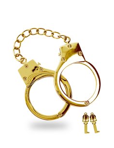 Menottes BDSM plaquées or - Taboom