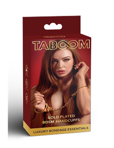 Menottes BDSM plaquées or - Taboom