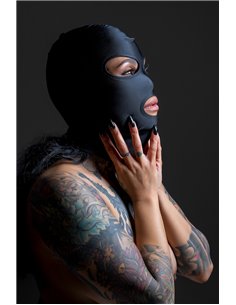 Cagoule BDSM 3 ouvertures - Taboom