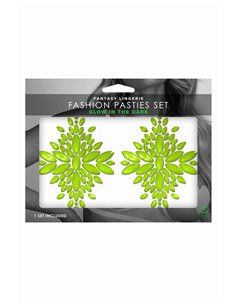 Cache-tétons fashion vert phosphorescent - Glow 2