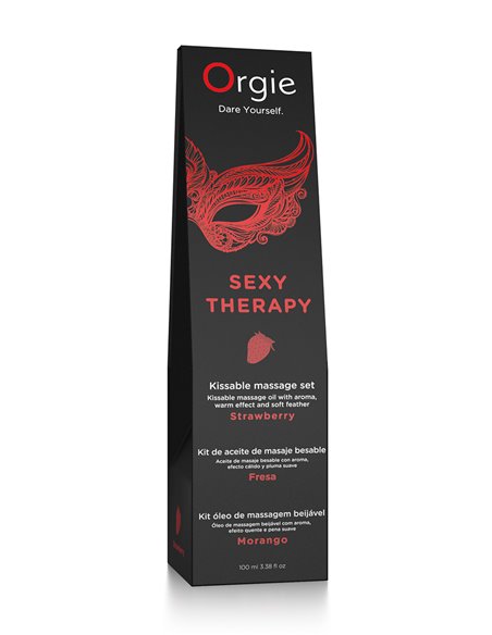 Huile de massage embrassable Sexy Therapy fraise