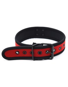 Collier puppy en néoprène Rouge