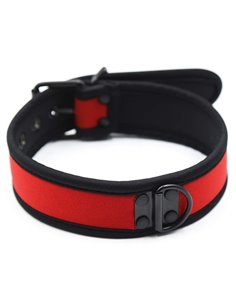 Collier puppy en néoprène Rouge 2