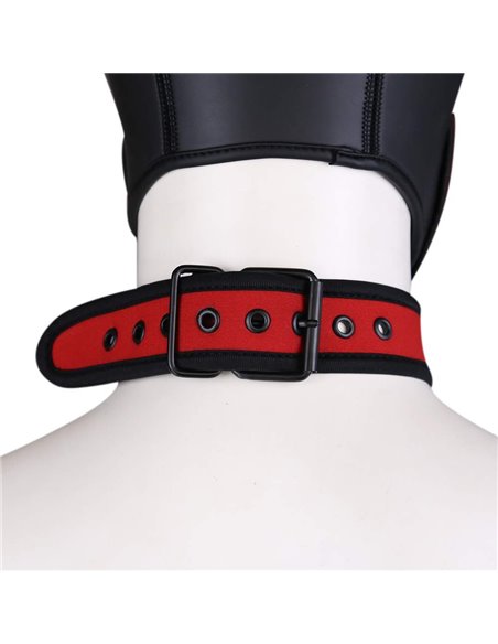 Collier puppy en néoprène Rouge