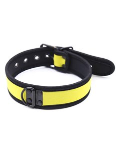 Collier puppy en néoprène Jaune