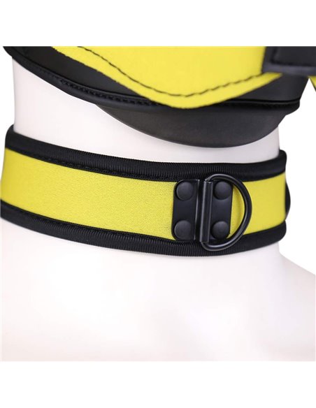 Collier puppy en néoprène Jaune