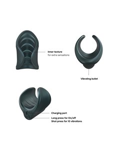 Masturbateur vibrant Starter Pine Grey - Man Wan 2