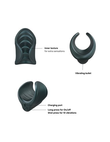 Masturbateur vibrant Starter Pine Grey - Man Wan