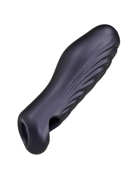 Gaine de pénis 3 en 1 Ryzer Black Plum - Man Wan