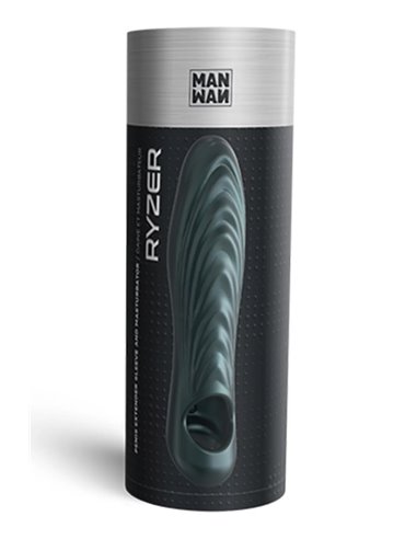 Gaine de pénis 3 en 1 Ryzer Pine Grey - Man Wan