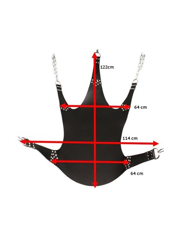 Sling en Cuir 5 Points d'attache Noir